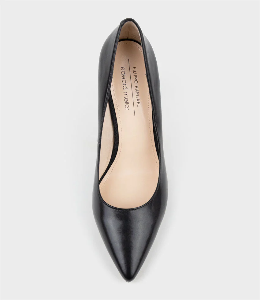 AMARA85 Pump with Louis Heel in Black - Image 5