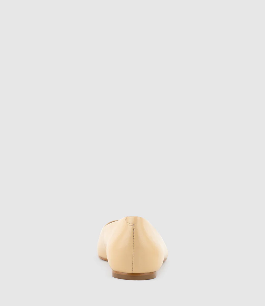 FYNN Cap Toe Ballet in Beige with Black - Image 4