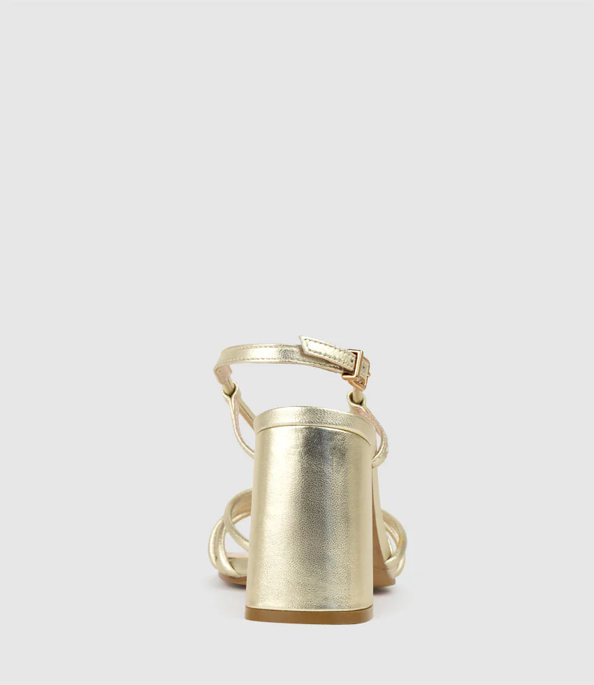 KYA85 Tubed Knot Sandal in Pale Gold - Image 4